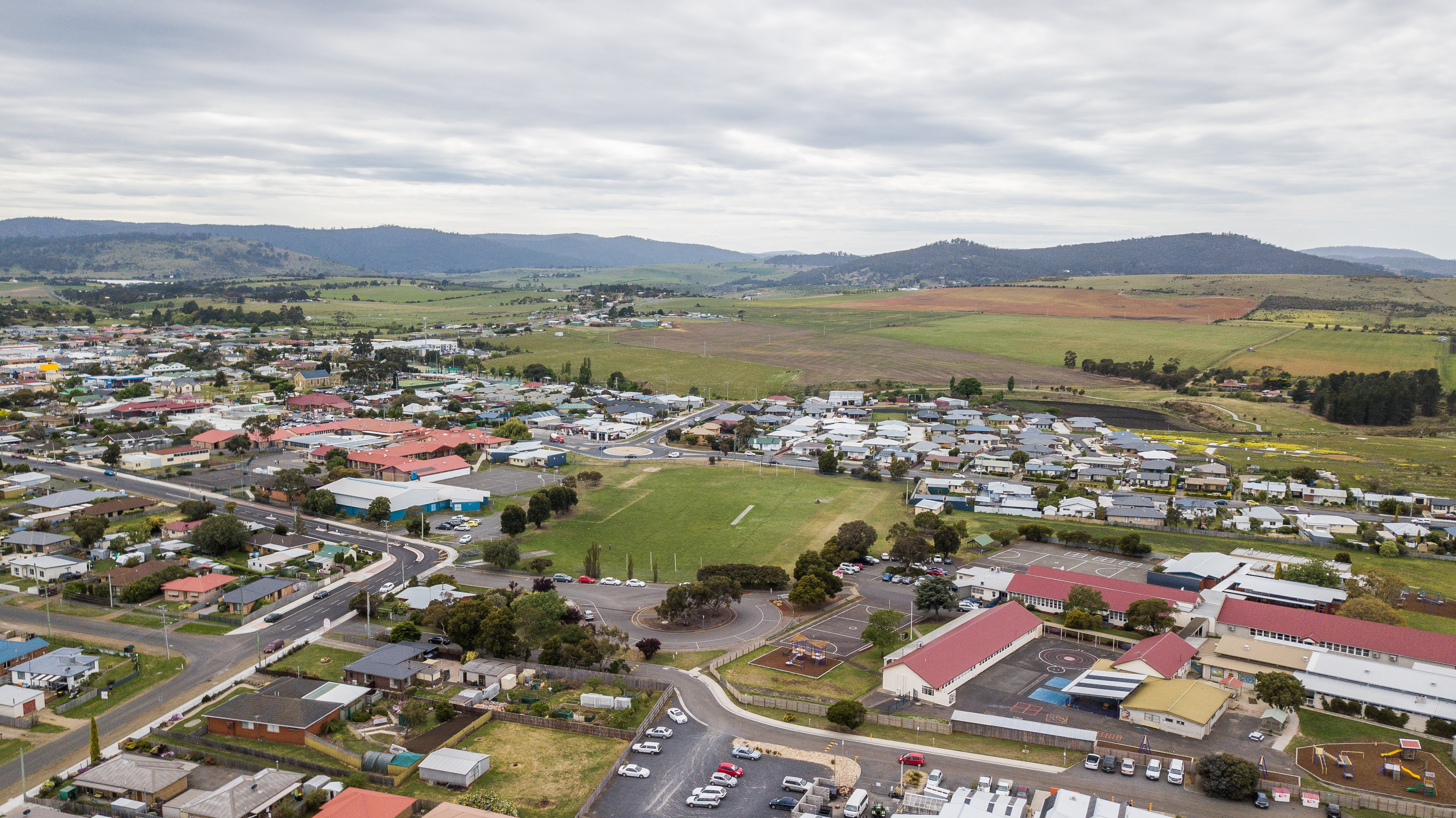 Aerial view of Sorell School