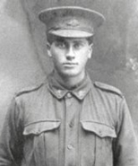 Picture of Frank MacDonald, a young man in military uniform